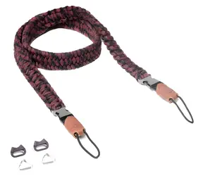 C-ROPE Traveler Red Dots / Popruh na fotoaparát / Paracord / délka 100 cm / nosnost 40 kg