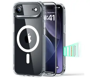 ESR Classic Hybrid MagSafe transparentní / Sada krytu a skla / Apple iPhone 17 Air / MagSafe