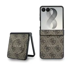 Guess PU Leather 4G Magnetic hnědá / Zadní kryt / Samsung Galaxy Z Flip 8