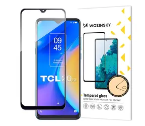Wozinsky Full Glue Tempered Glass černá / Ochranné tvrzené sklo / TCL 20 SE / 9H / Lepení přes celý displej