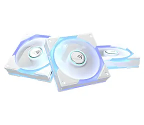 ASUS ROG Eurux GR120 bílá / Ventilátor / 120 mm / ARGB / Reverzní / 3 ks