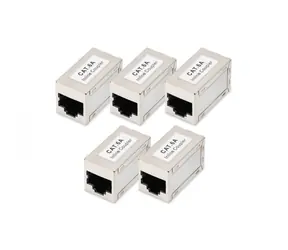 Digitus modulární spojka RJ45 CAT 6A stíněná / Spojka / Keystone / 5 ks