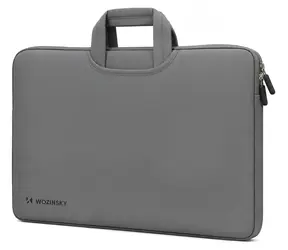 Wozinsky WNT-17G šedá / Taška na notebook / 17.3" / Neoprenové výsuvné držadlo