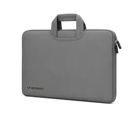 Wozinsky WNT-15G šedá / Taška na notebook / 15,6" / zatahovací neoprenové držadlo