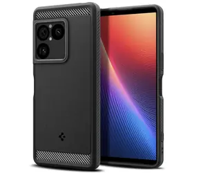 Spigen Rugged Armor matná černá / Kryt / pro Sony Xperia 1 VIII / odolná konstrukce
