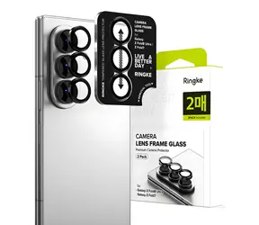 Ringke Camera Frame Protector černá / Ochranné sklo objektivu / Samsung Galaxy Z Fold7 a Z Fold8 Ultra / 2 ks