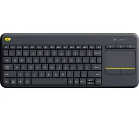 Logitech K400+ Dark / Bezdrátová klávesnice s touchpadem / CH layout / 2.4 GHz