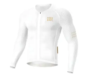 ROCKBROS Cyklistický dres YDCX008 Diamond bílá, vel. L / Dlouhý rukáv