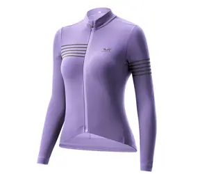 ROCKBROS YPW065 TVI Dámský cyklistický dres fialový M / Dlouhý rukáv / Podzim-zima