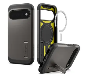 Spigen Tough Armor MagSafe gunmetal / Ochranný kryt / Google Pixel 11 / Výklopný stojánek / MagFit