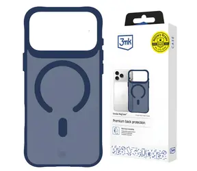 3mk Smoke MagCase modrá, průhledná / Kryt / MagSafe / Apple iPhone 17 Pro