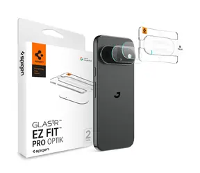 Spigen Glass tR EZ Fit Optik Pro pro Google Pixel 11 Pro XL / Ochranné sklo na fotoaparát / 2 ks / tvrzené sklo 9H