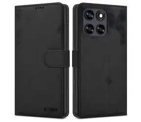 Tech-Protect Wallet Case černá / Pouzdro / Motorola Moto G67, G77 / Peněženkové
