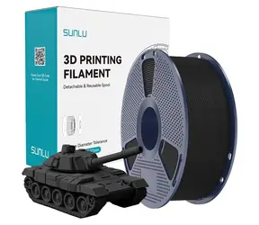 Sunlu Filament PLA+ High-Speed černá / Struna pro 3D tiskárnu / vysokorychlostní / 1,75 mm / 1 kg