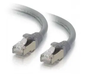 Mercodan šedá / Patch kabel / CAT6A / S/FTP / 0,5 m