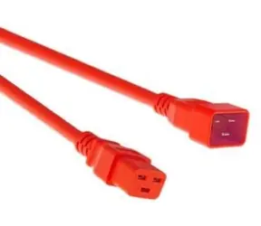 Mercodan napájecí kabel C20-C19 červená / Napájecí kabel / konektory C20 - C19