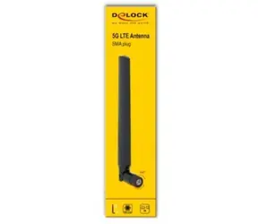 Delock 5G/LTE anténa SMA -3,3 - 1,3 dBi černá / Anténa / Všesměrová