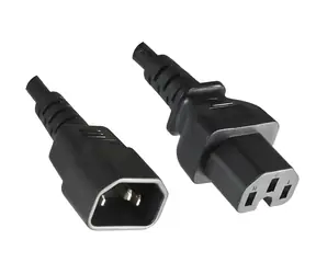Mercodan prodlužovací napájecí kabel C14 černá / Napájecí kabel / IEC C14