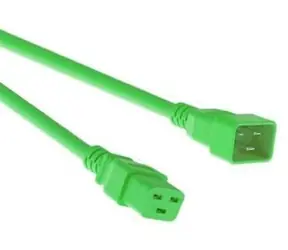 Mercodan C20-C19 zelená / Napájecí prodlužovací kabel