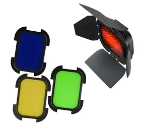 Godox BD-07 / Sada clon a filtrů / Voštinová mřížka / 4 barevné filtry / pro AD200, AD200Pro