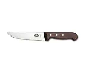 Victorinox Wood 18 cm / Řeznický nůž / Nerezová ocel / Dřevěná rukojeť