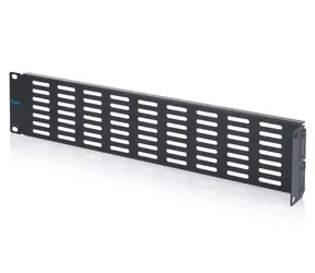 DIGITUS 19" černá / Krycí panel 2U / výklopný / ocelový plech