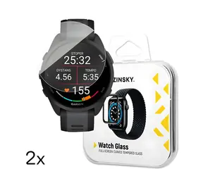 Wozinsky Full Glue Garmin Forerunner 165, 2 ks / Tvrzené sklo / Lepení přes celý displej