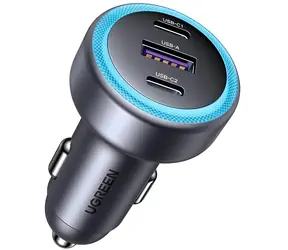Ugreen EC307 / Nabíječka do auta / 1x USB-A / 2x USB-C
