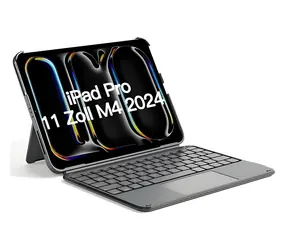 Inateck Ace Touch šedá / Klávesnicové pouzdro / iPad Pro 11" M4 2024 / touchpad / Bluetooth 5.3 / QWERTZ