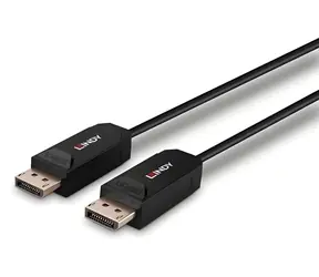Lindy Fibre Optic Hybrid DisplayPort 2.0 UHBR10 černá / DisplayPort kabel / 30 m / 8K 60Hz / 24 Gbit/s