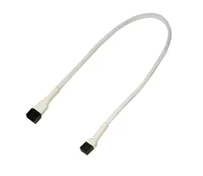 Nanoxia / Prodlužovací kabel 3-pin Molex / 30 cm / bílá