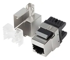 Lanberg Keystone modul RJ45-LSA černá / Keystone modul / CAT.6 FTP / 180° / pinout 568A/B
