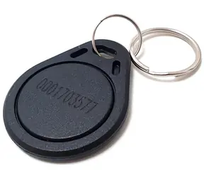 XtendLan Identifikační klíčenka pro dveřní stanice černá / RFID klíčenka / 125 kHz / s číslem