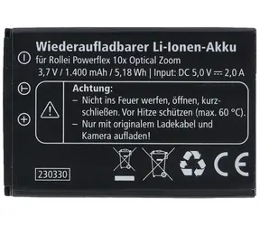 Rollei náhradní baterie pro fotoaparát Powerflex 10X / Baterie / Náhradní