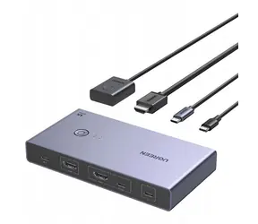 UGREEN CM731 / KVM přepínač / 2v1 / USB-C + HDMI
