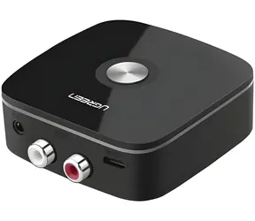 Ugreen CM106 černá / Bluetooth přijímač / Bluetooth 5.1 / 2x RCA / jack 3,5 mm / aptX HD