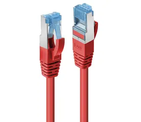 Lindy Cat6A S/FTP PIMF červená 5 m / Patch kabel / LSZH / RJ45-RJ45 / 500 MHz