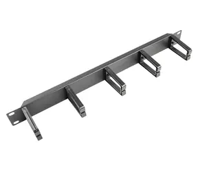 Lanberg AK-1202-B černá / Organizér kabelů / 19" / 1U
