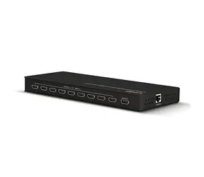 Lindy 9 Port Multi-View HDMI Switch černá / HDMI přepínač / 4K30 / HDCP 1.4 / dálkové ovládání
