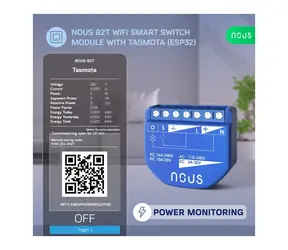 Nous B2T WiFi / Spínací modul / Tasmota / 1 kanál / měření spotřeby / ESP32