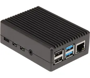 Joy-it Alu-08 černá / Pouzdro / pro Raspberry Pi 4 / Hliníkové / Pasivní chlazení
