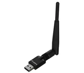 Lanberg NC-0150-WE černá / Wi-Fi USB adaptér / 150 Mbit/s / 2.4 GHz / USB 2.0