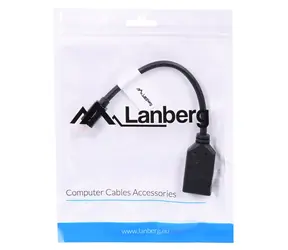 Lanberg AD-0003-BK černá / Redukce / Mini DisplayPort (M) na DisplayPort (F) / 1920×1200 / 60 Hz