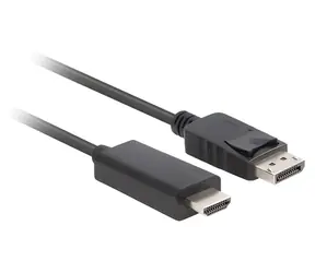 Lanberg CA-DPHD-11CC-0050-BK černá / Kabel DisplayPort na HDMI / 5 m / DP 1.1 / 1080p / 60 Hz