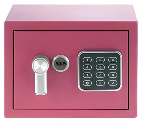 Yale YSV 170 DB2 P růžová / Trezor / Digitální klávesnice / 3,8 l / Ocel / Volně stojící