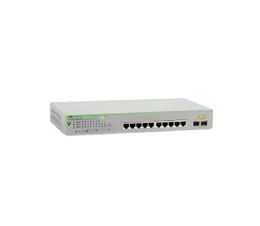 Allied Telesis Gigabit WebSmart switch 8-port PoE+ / Switch / 8x Gigabit PoE+ / 2x SFP uplink / Managed L2