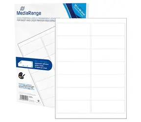 MediaRange Etikety 99,1x38,1 mm bílé / Etiketa / 700 ks / A4 / silně lepivé / Laser/Inkjet