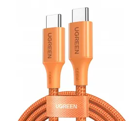 Ugreen L502 oranžová / Nabíjecí kabel USB-C - USB-C / PD / 5A / 1m