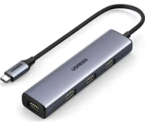 Ugreen CM473 šedá / USB hub / 4x USB-A 3.0