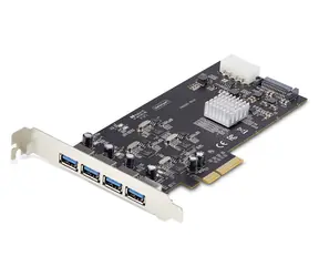 StarTech PCIe karta 4x USB-A černá / PCIe karta / 4x USB-A / USB 3.2 Gen 1 / 5 Gbps